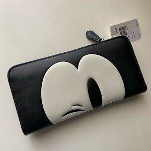 Coach × Disney Mickey accordion zip wallet